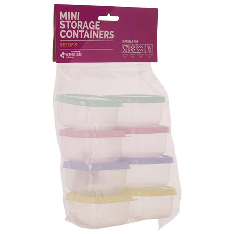 Set Of 8 Assorted Mini Storage Containers