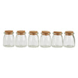 Tromso 6Pcs Round Large Glass Jars