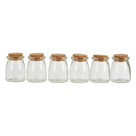 Tromso 6Pcs Round Large Glass Jars