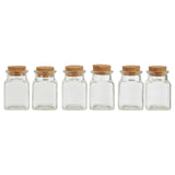 Tromso 6Pcs Square Glass Jars