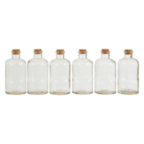 Tromso 6Pcs Round Clear Glass Jars