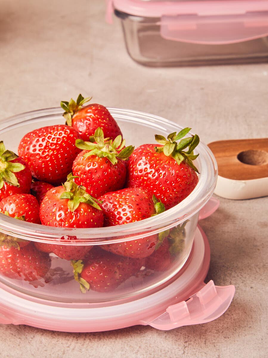 Freska 620ml Round Glass Container
