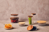 Freska 850ml Glass Container With Acacia Lid