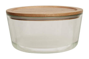 Freska 1650ml Glass Container With Acacia Lid
