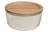 Freska 1650ml Glass Container With Acacia Lid