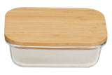 Freska 370ml Glass Container With Bamboo Lid