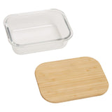 Freska 640ml Glass Container With Bamboo Lid