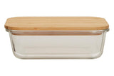 Freska 1040ml Glass Container With Bamboo Lid