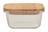 Freska 320ml Glass Container With Bamboo Lid