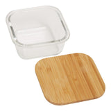 Freska 320ml Glass Container With Bamboo Lid