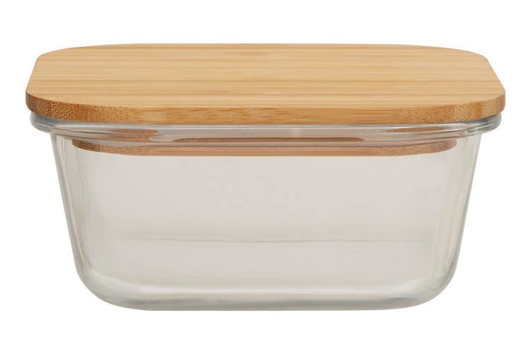 Freska 800ml Glass Container With Bamboo Lid