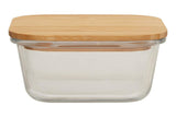 Freska 800ml Glass Container With Bamboo Lid