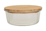 Freska 950ml Glass Container With Bamboo Lid