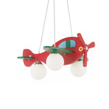 Airborne Adventure Children's Airplane Pendant Light, Red