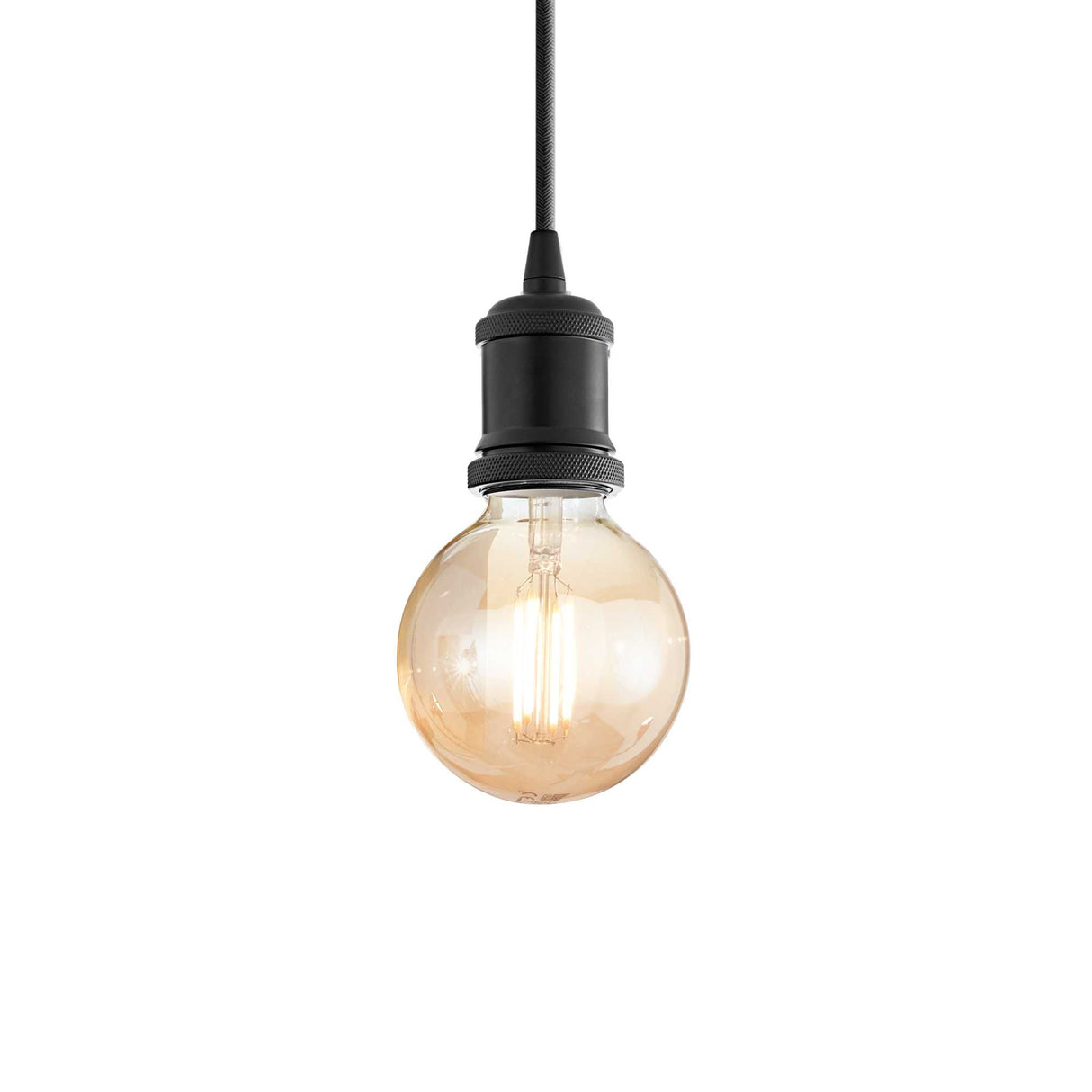 Sleek Black FRIDA Single Bulb Pendant Light
