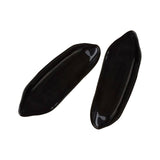 Corn On The Cob Black Glass Dishes - Set Of 2