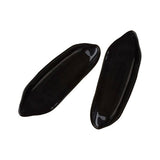 Corn On The Cob Black Glass Dishes - Set Of 2