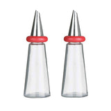 Red Plastic Oil And Vinegar Set