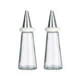 Cream Plastic Oil And Vinegar Set