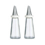 Cream Plastic Oil And Vinegar Set