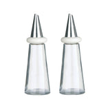 Cream Plastic Oil And Vinegar Set