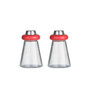 Red Plastic Salt And Pepper Shakers
