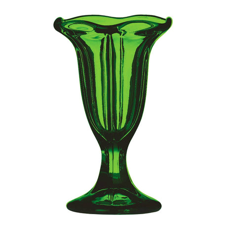 Glass Green Sundae Dish