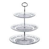 Clear Glass 3 Tier Cake Stand