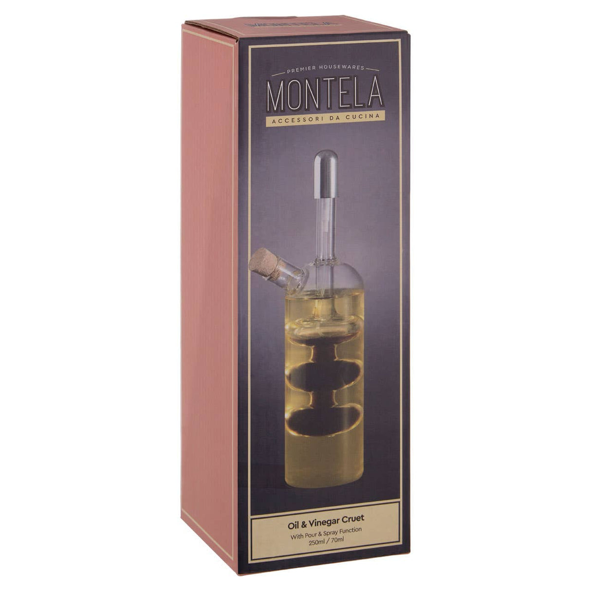 Oil And Vinegar Pourer/Sprayer Glass Bottle