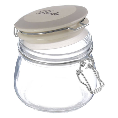 Grocer Herbs Storage Jar