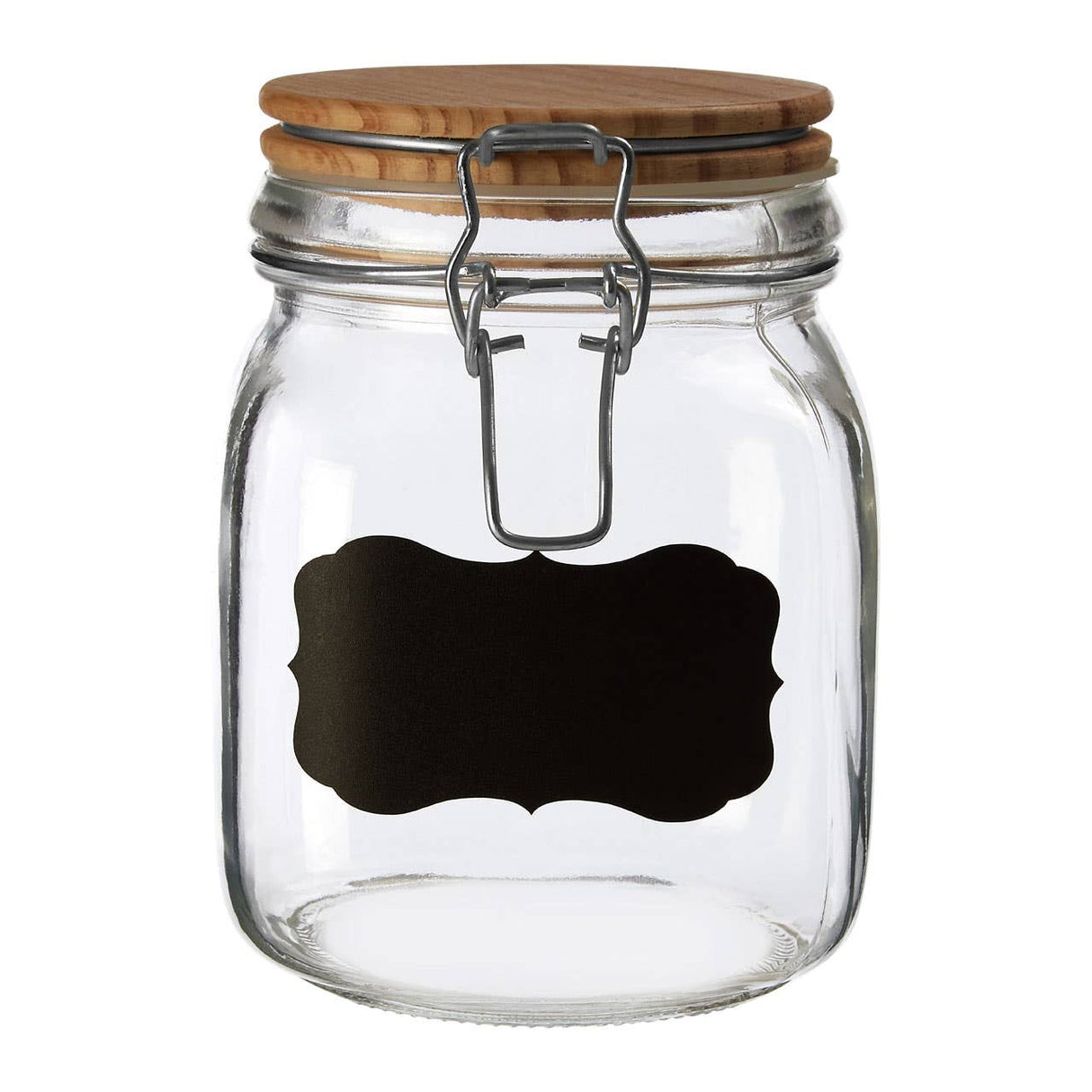 Grocer Small Storage Jar With Pine Wood Lid