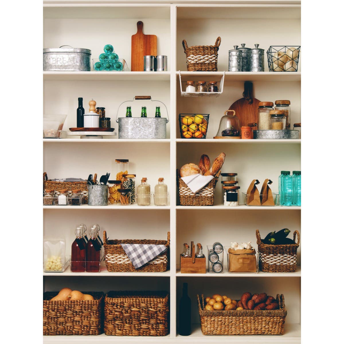 Grocer Storage Bottle With Pine Wood Lid