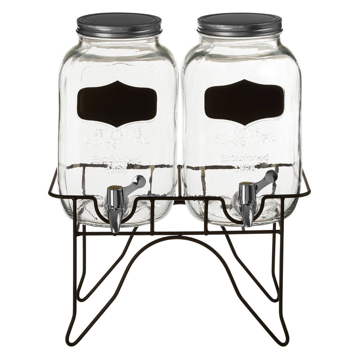 Grocer Glass Dispenser Jars