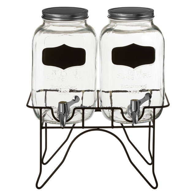 Grocer Glass Dispenser Jars