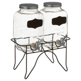 Grocer Glass Dispenser Jars