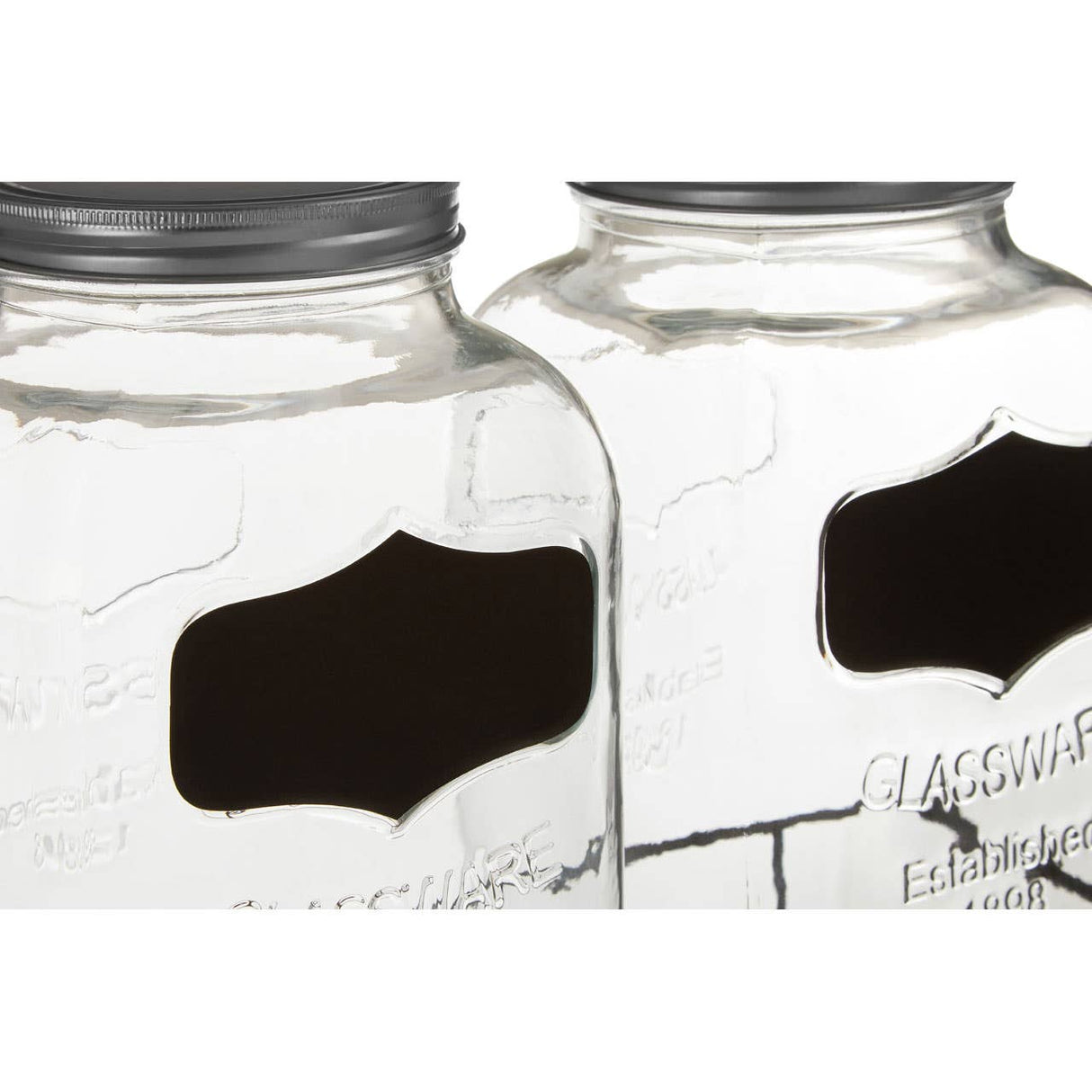 Grocer Glass Dispenser Jars