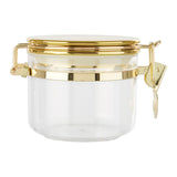 Gozo Small Round Canister With Gold Clip