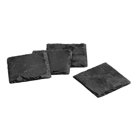Slate Square Coasters - Set Of 4