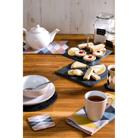 Slate Round Coasters - Set Of 4