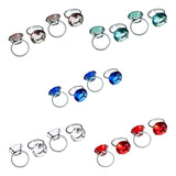 Red Diamante Napkin Rings- Set Of 4