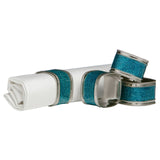 Turquoise Glitter Napkin Rings - Set Of 4