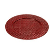 Pandanus Red Charger Plate
