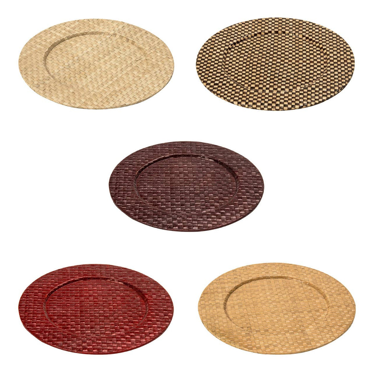 Pandanus Brown Charger Plate