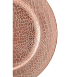 Rose Gold Pebble Effect Charger Plate