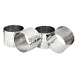 Set Of 4 Silver Napkin Rings
