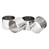 Set Of 4 Silver Napkin Rings