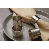Set Of 4 Silver Napkin Rings