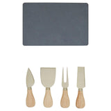 4Pc Gold Finish Cheese Knife Set