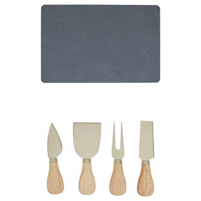 4Pc Gold Finish Cheese Knife Set