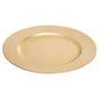 Dia Gold Charger Plate With Hammered Rim